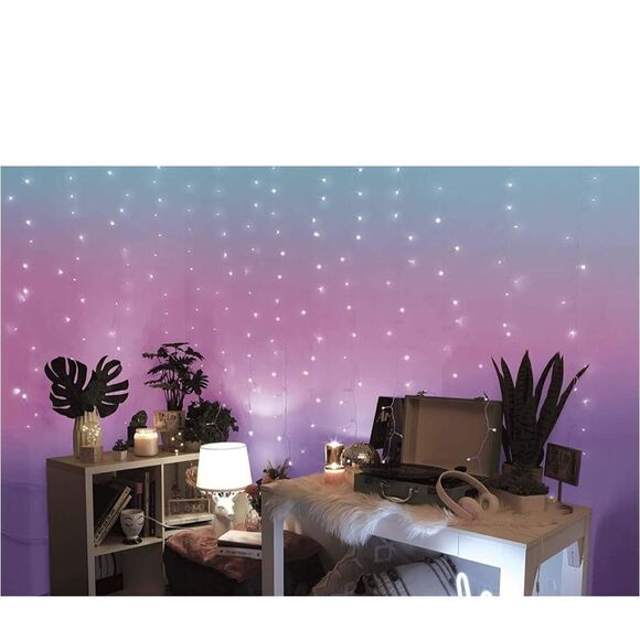 🔥Merkury I Indoor/Outdoor Weatherproof Cascading Curtain Lights with Flashing - Picture 4 of 5